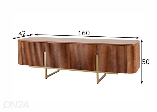 TV-taso Gatsby 160 cm mitat