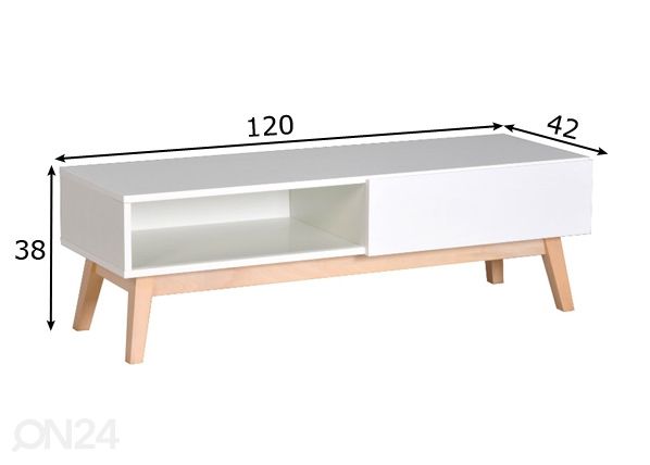 TV-taso Home 120 cm mitat
