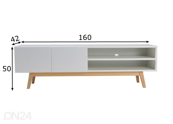 TV-taso Home 160 cm mitat