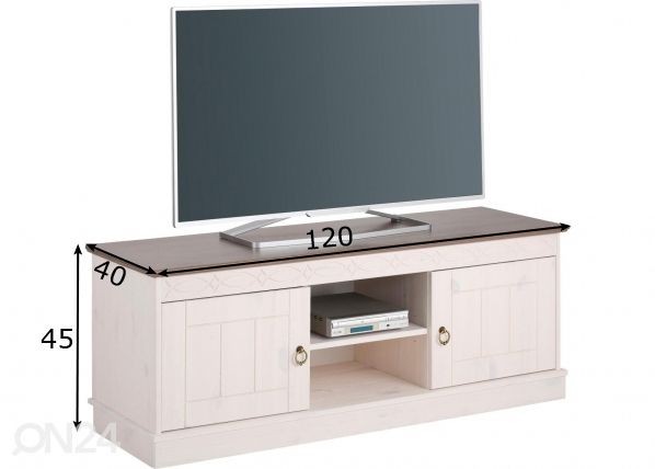 TV-taso Indra 120 cm mitat