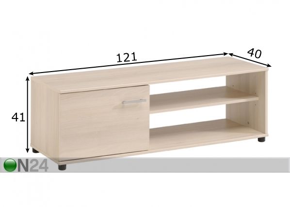 TV-taso INFINITY, akaasia mitat