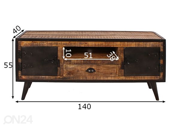 TV-taso Iron mitat