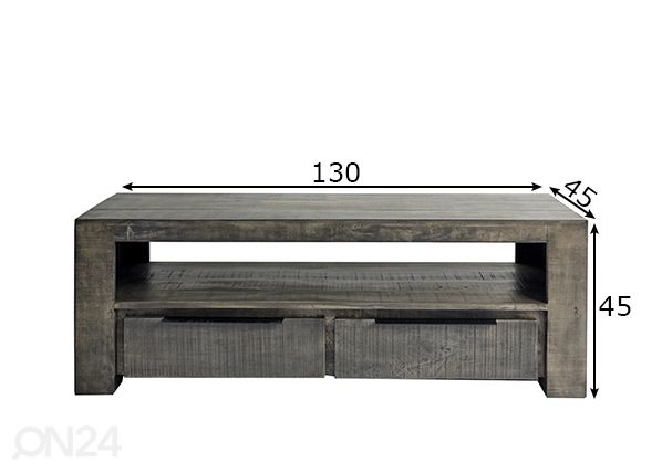 TV-taso Iron Craft mitat