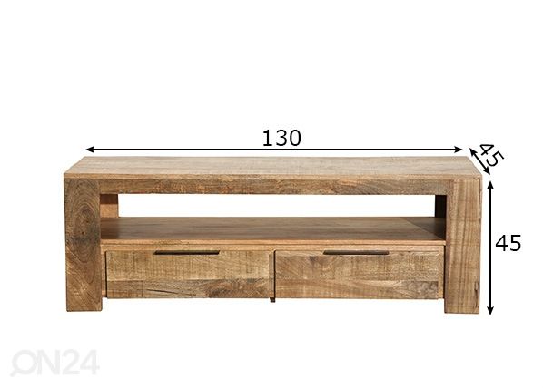 TV-taso Iron Craft mitat