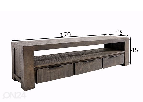 TV-taso Iron Craft mitat