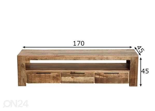 TV-taso Iron Craft mitat