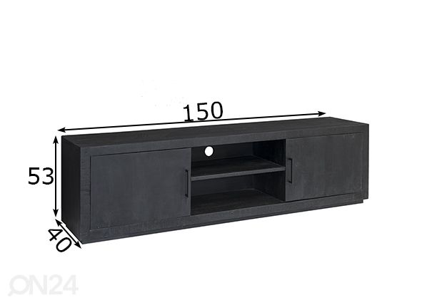 TV-taso Jaxx 150 cm mitat