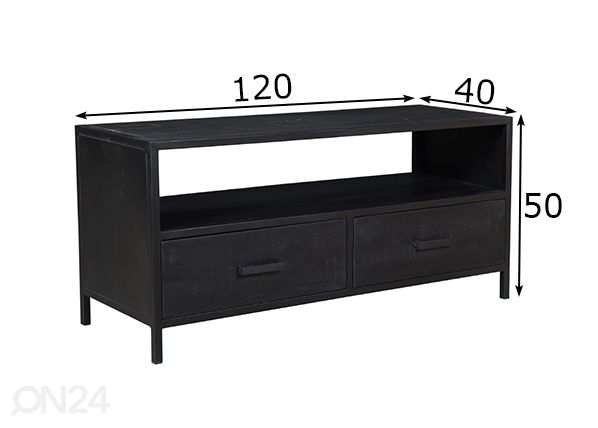 TV-taso Kala 120 cm mitat
