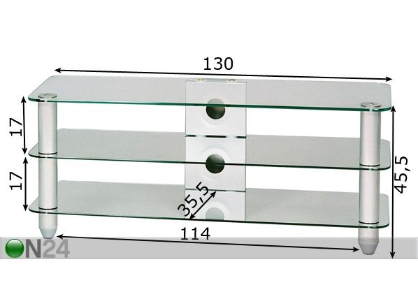 TV -taso KAYMAN RL 4045-G 130x35,5 cm mitat