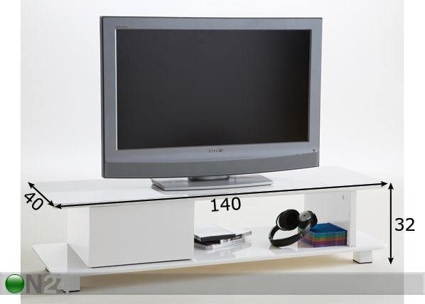 TV-taso KETCH mitat