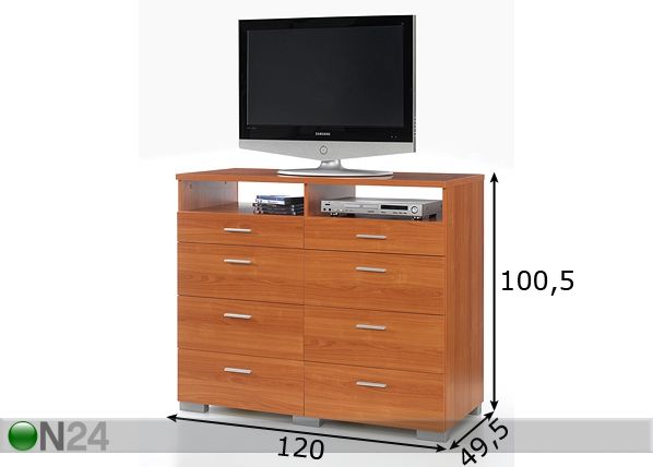 TV-taso/lipasto PULS mitat