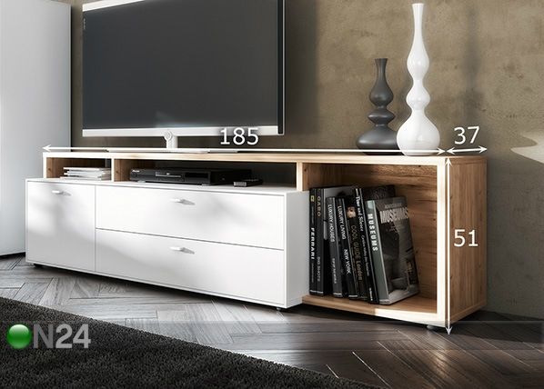 TV-taso / lisähylly DESIGN2 mitat