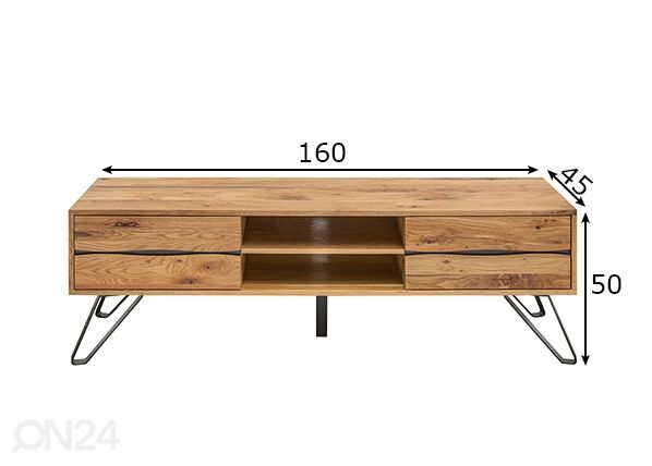 TV-taso Living Edge mitat