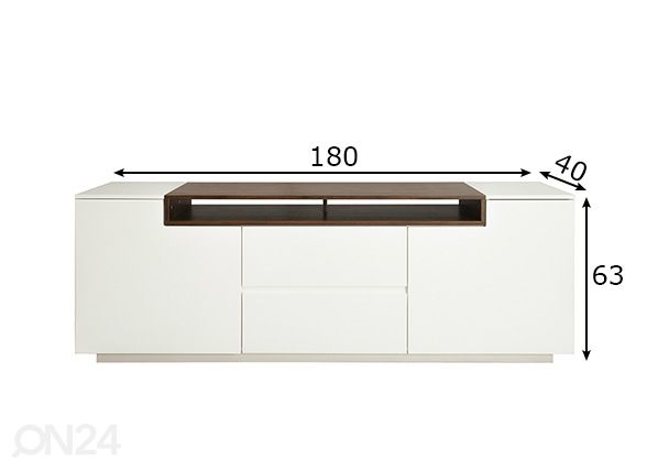 TV-taso Loft mitat