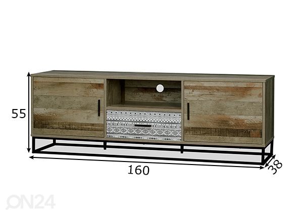 TV-taso Mailbox mitat