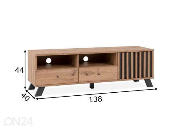 TV-taso Medan 138 cm mitat