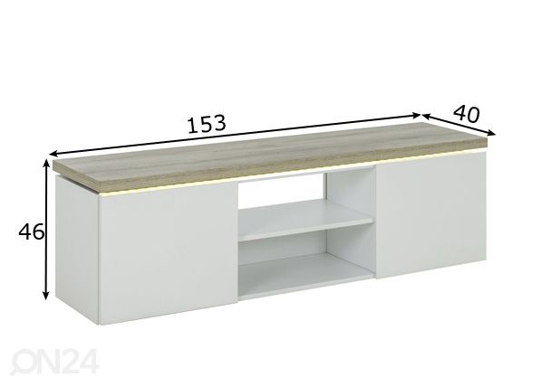 TV-taso Mike + LED mitat