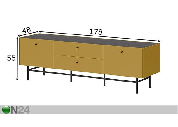TV-taso MONTEO mitat