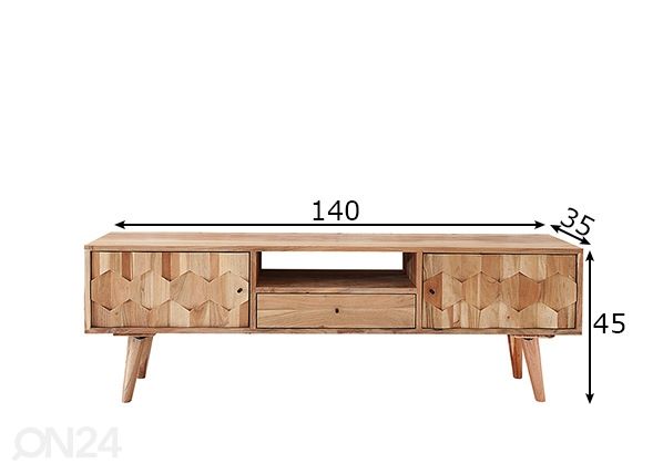 TV-taso Mystic Living mitat