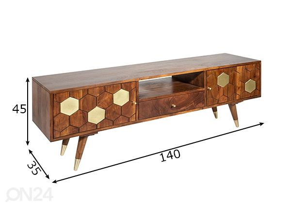 TV-taso Mystic Living mitat