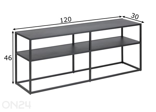 TV-taso Newton 120 cm mitat