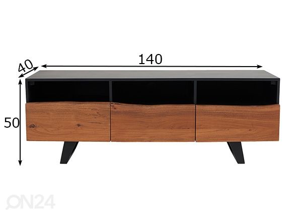 TV-taso Organic Artwork mitat