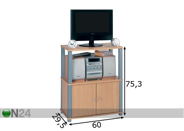 TV-taso POLYTUB mitat