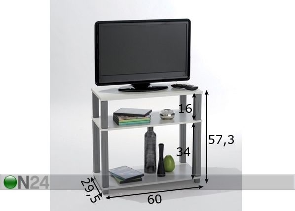TV-taso POLYTUB mitat