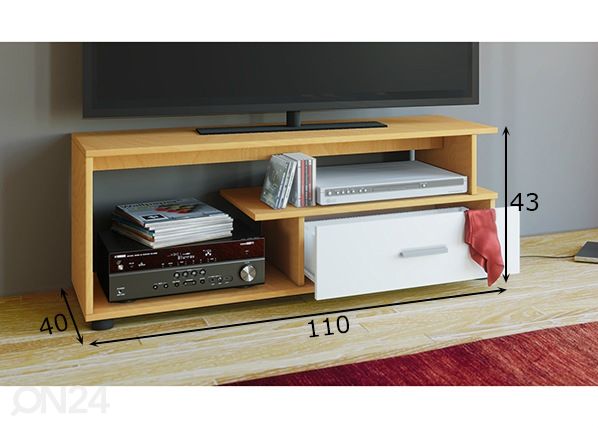 TV-taso Rimini 110 cm mitat