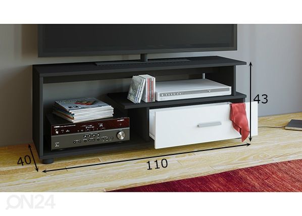 TV-taso Rimini 110 cm mitat