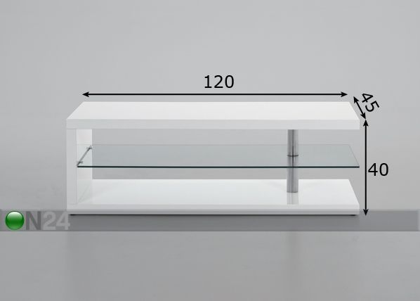 TV-taso SNAKE mitat