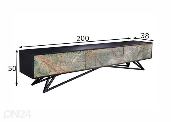 TV-taso Soul 200 cm mitat