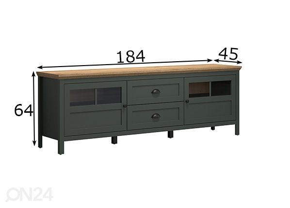 TV-taso Stanton 184 cm mitat