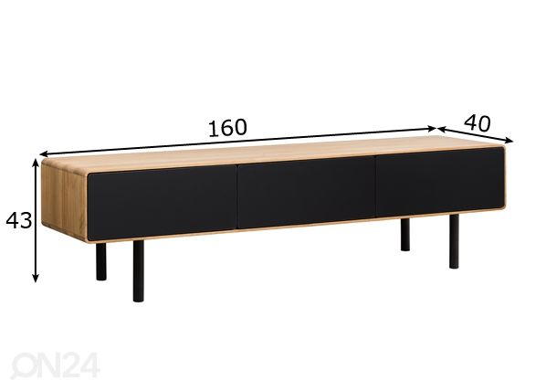 TV-taso Tokyo 160 cm mitat