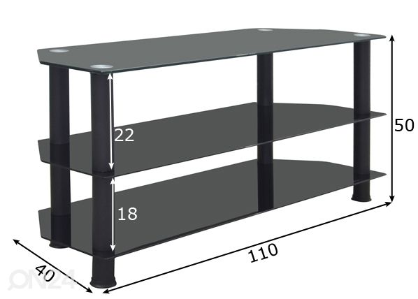 TV-taso TRIPLE-50 mitat