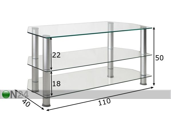 TV-taso TRIPLE-50 mitat