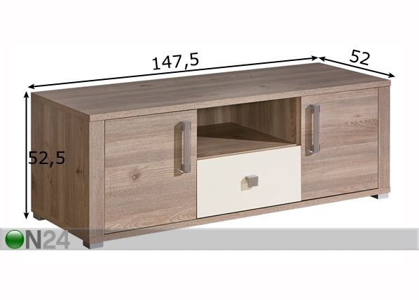 TV-taso V4 mitat