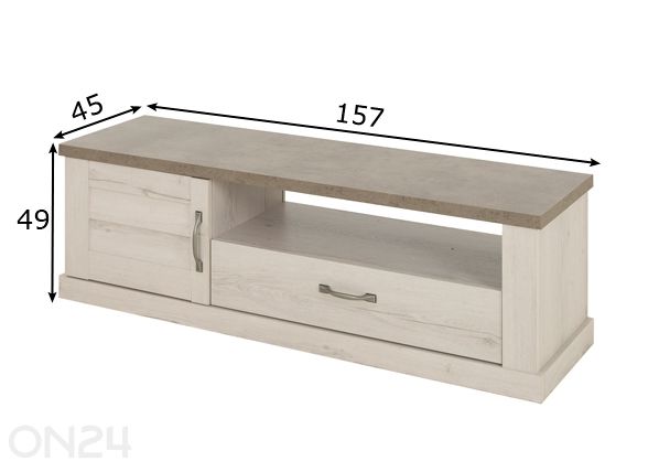 TV-taso Vermont 110x60 cm mitat