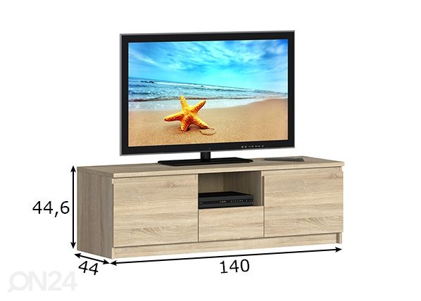 TV-taso Vesta mitat