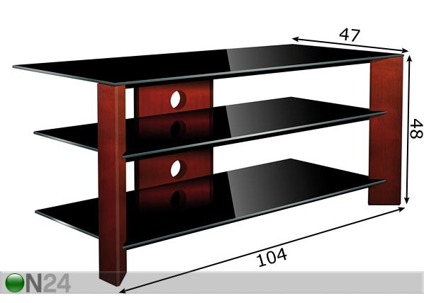 TV-taso WOODEN mitat