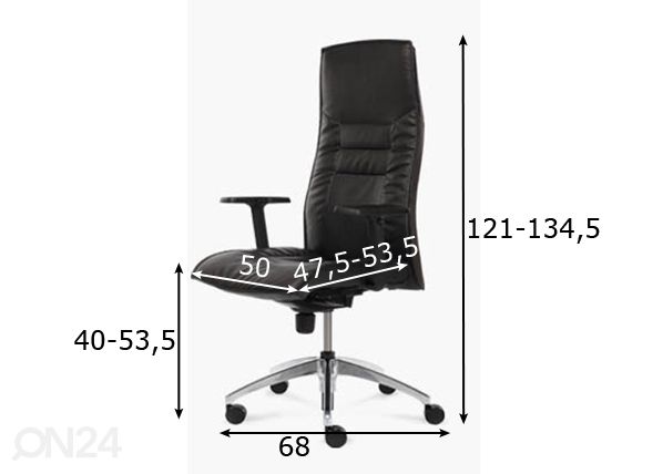 Tyltuoli Arco Executive mitat