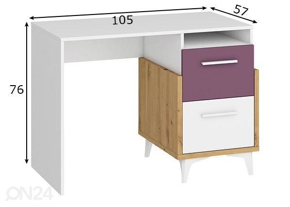Työpöytä mitat