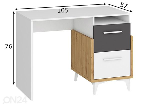 Työpöytä mitat