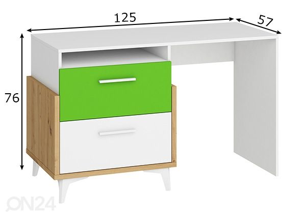 Työpöytä mitat