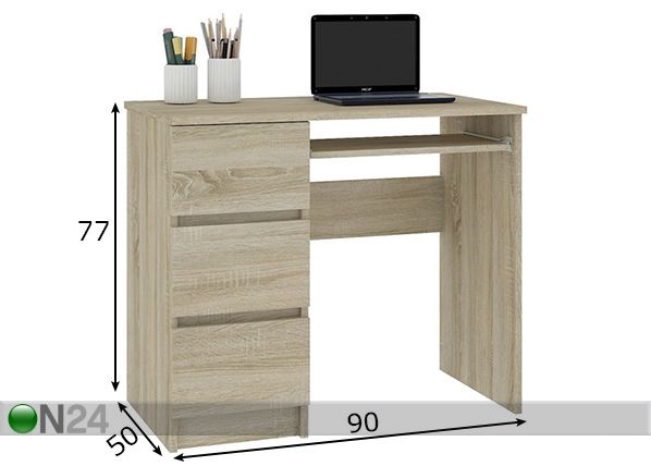 Työpöytä mitat