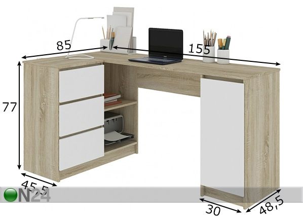 Työpöytä mitat