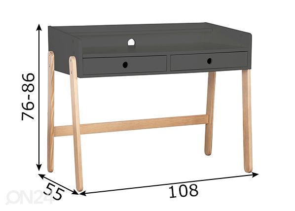 Työpöytä mitat