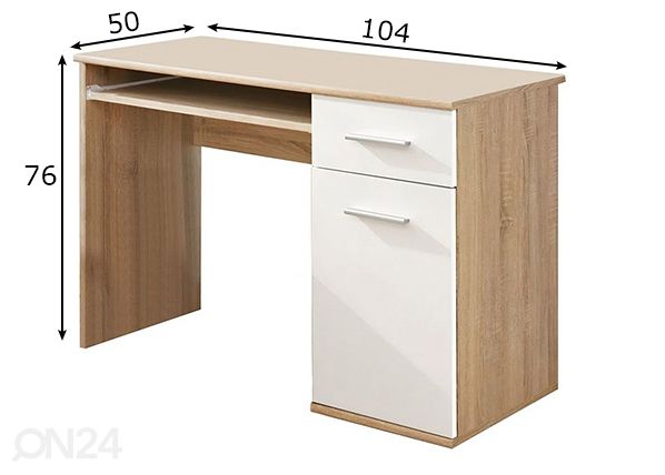 Työpöytä mitat
