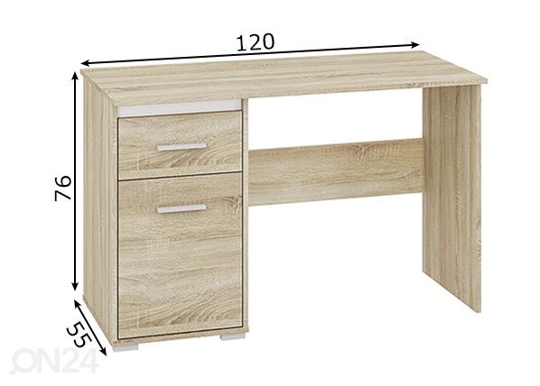 Työpöytä mitat