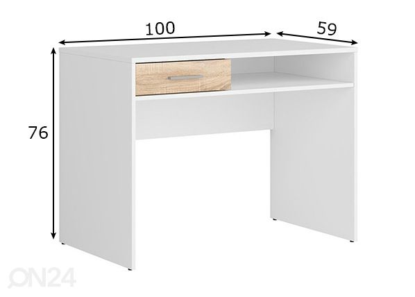 Työpöytä mitat